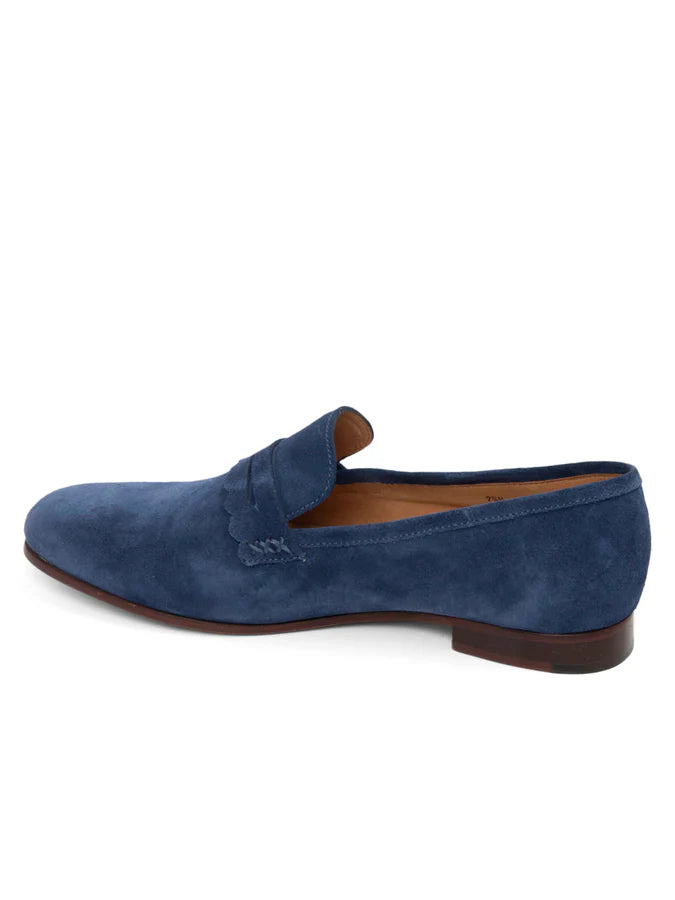 PATRICIA GREEN - BLAIR PENNY LOAFER - SIZE 7.5 - NAVY SUEDE
