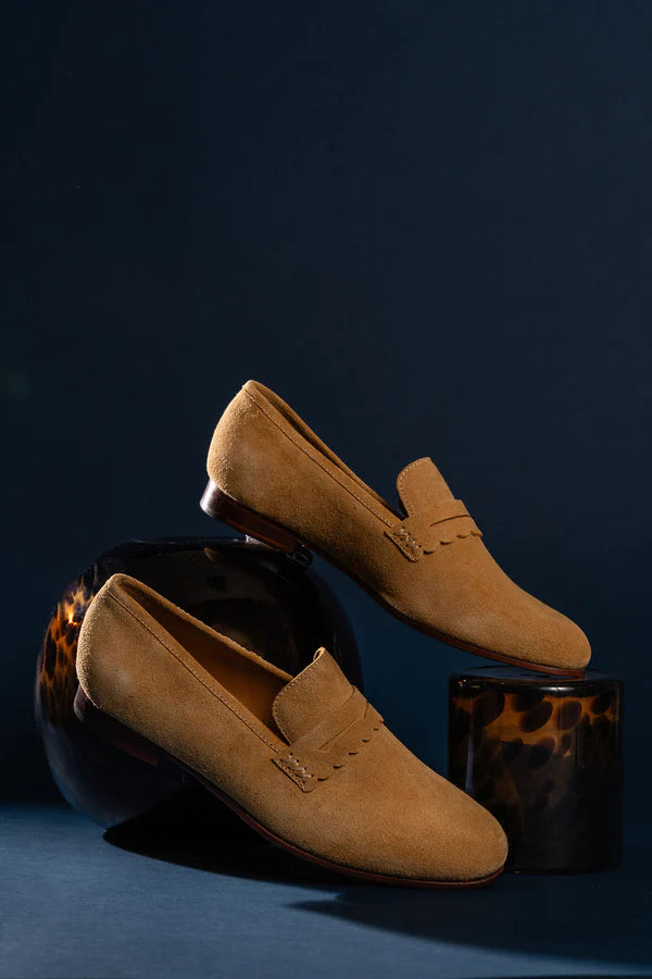 PATRICIA GREEN - BLAIR PENNY LOAFER - SIZE 7.5 - TAN