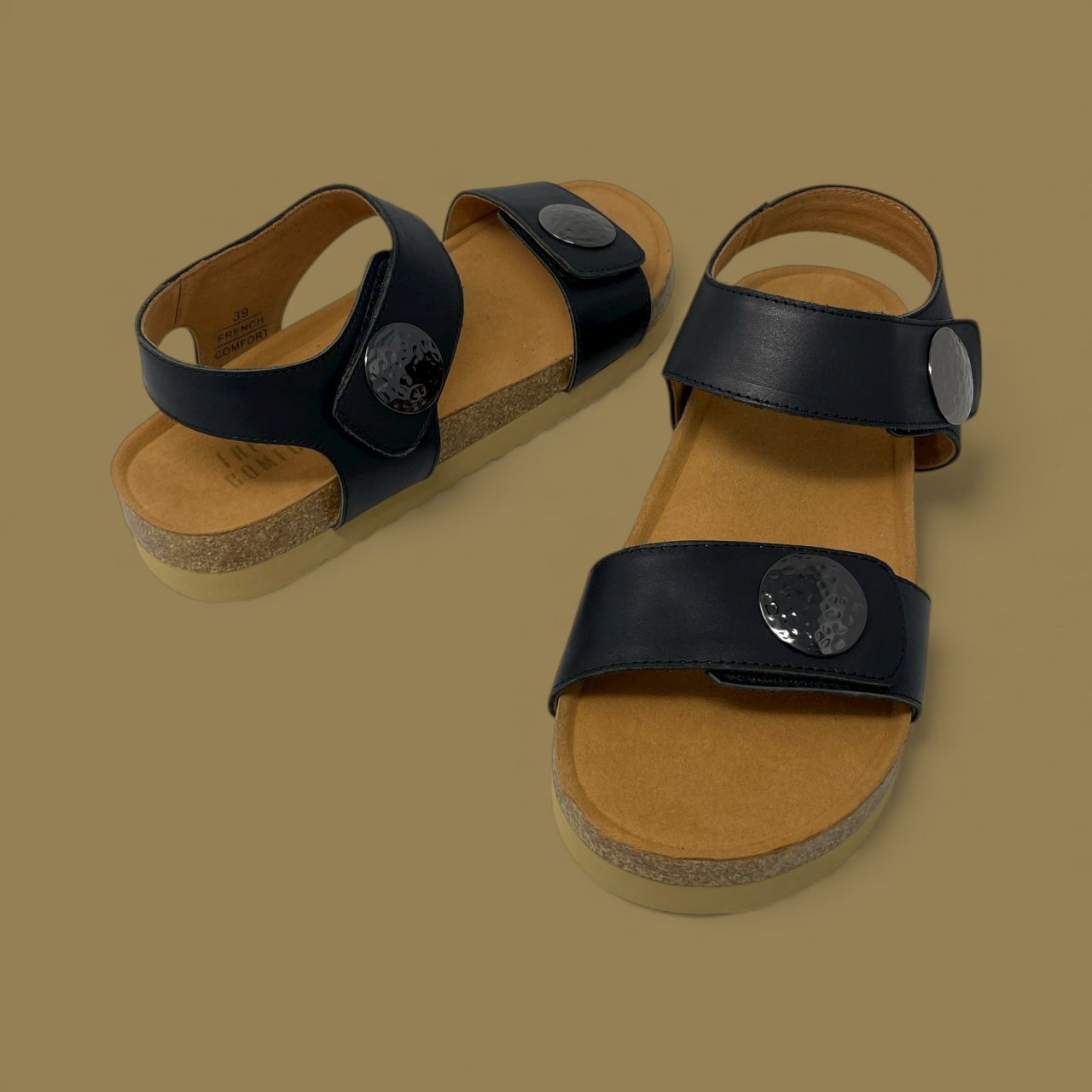FRENCH COMFORT - NATALIE - SIZE 8.5 - BLACK