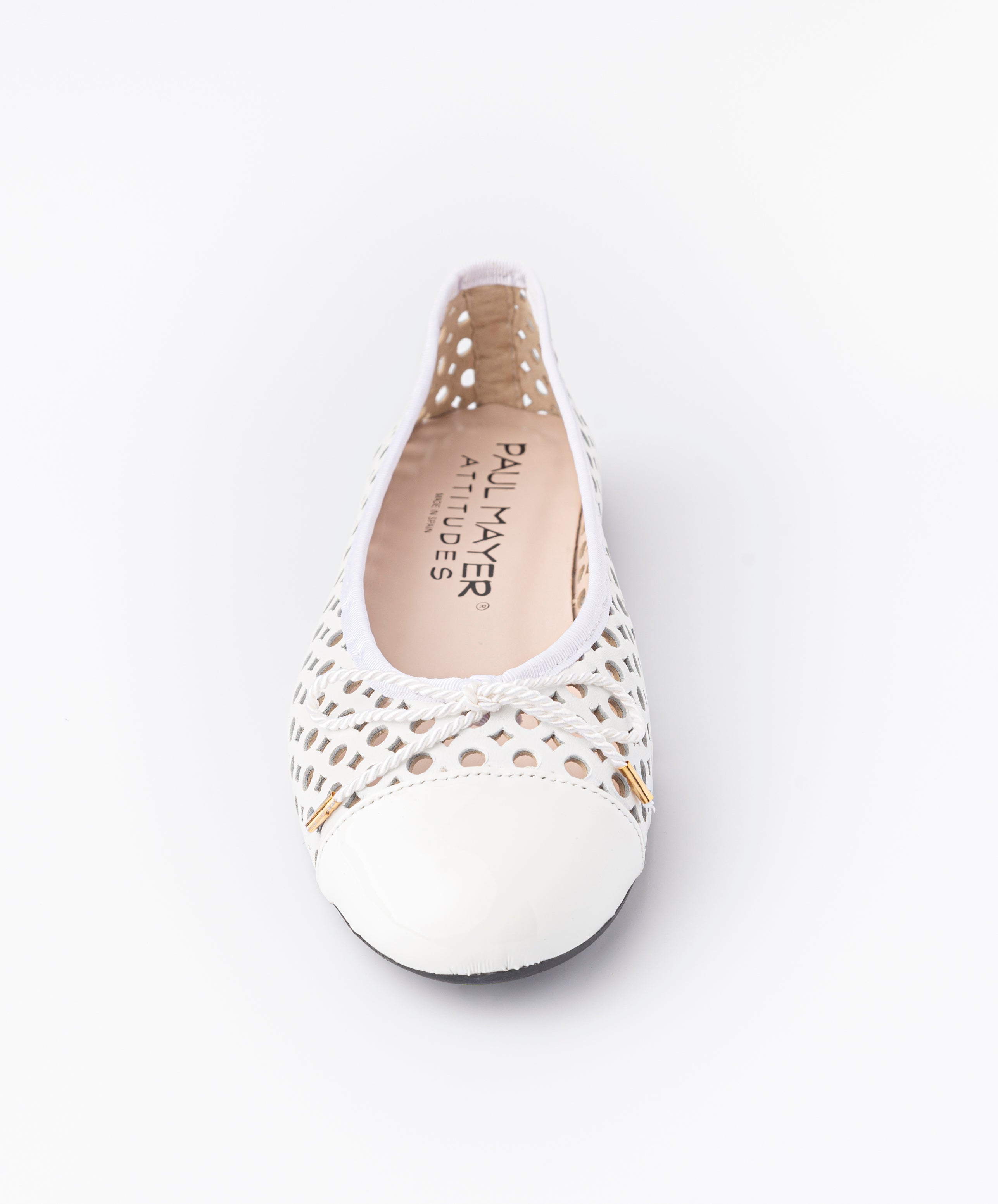PAUL MAYER - BRANDY - PATENT WHITE NAPPA WHITE