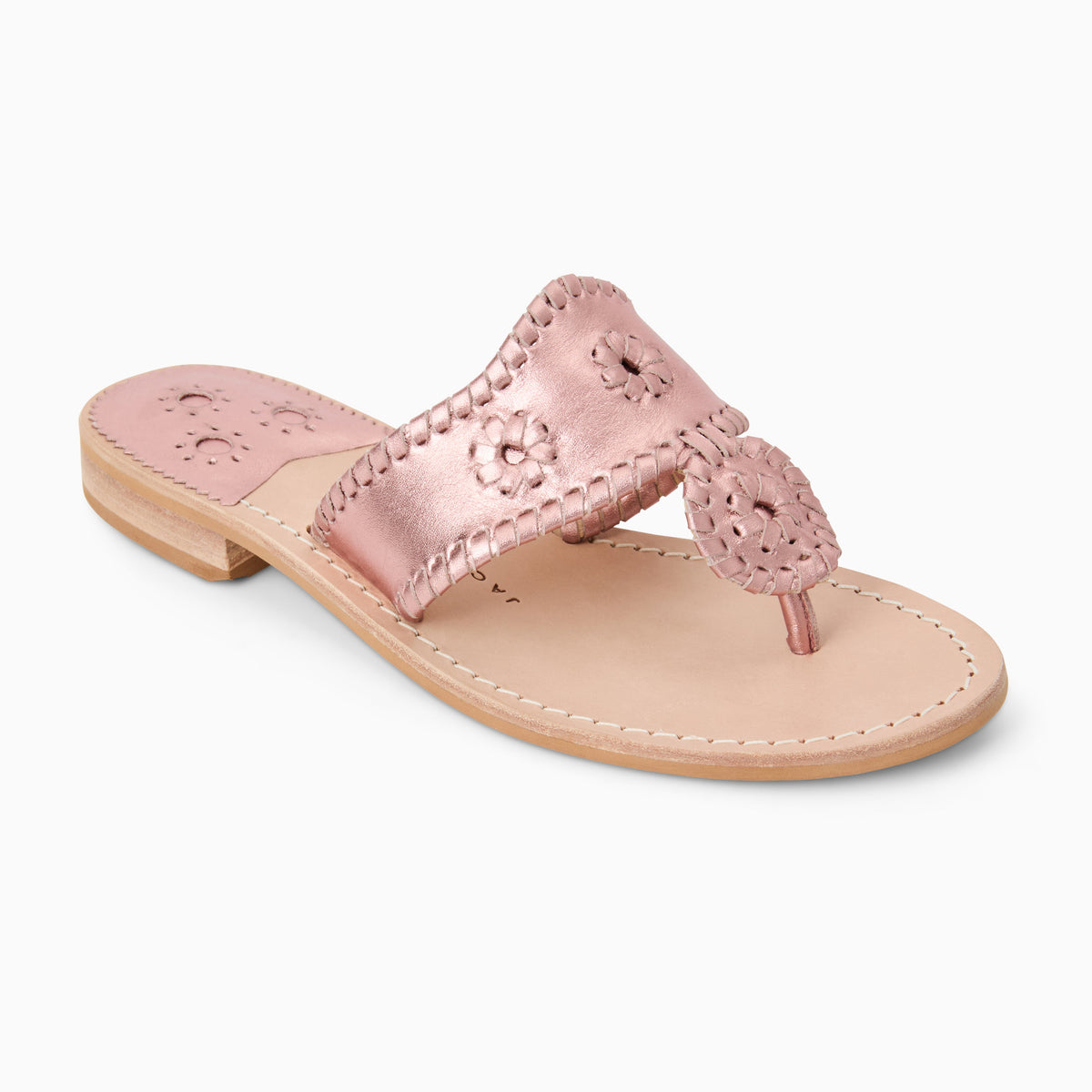Jack Rogers - Original Jacks Wide Sandal - Metallic Rose Quartz - view 1
