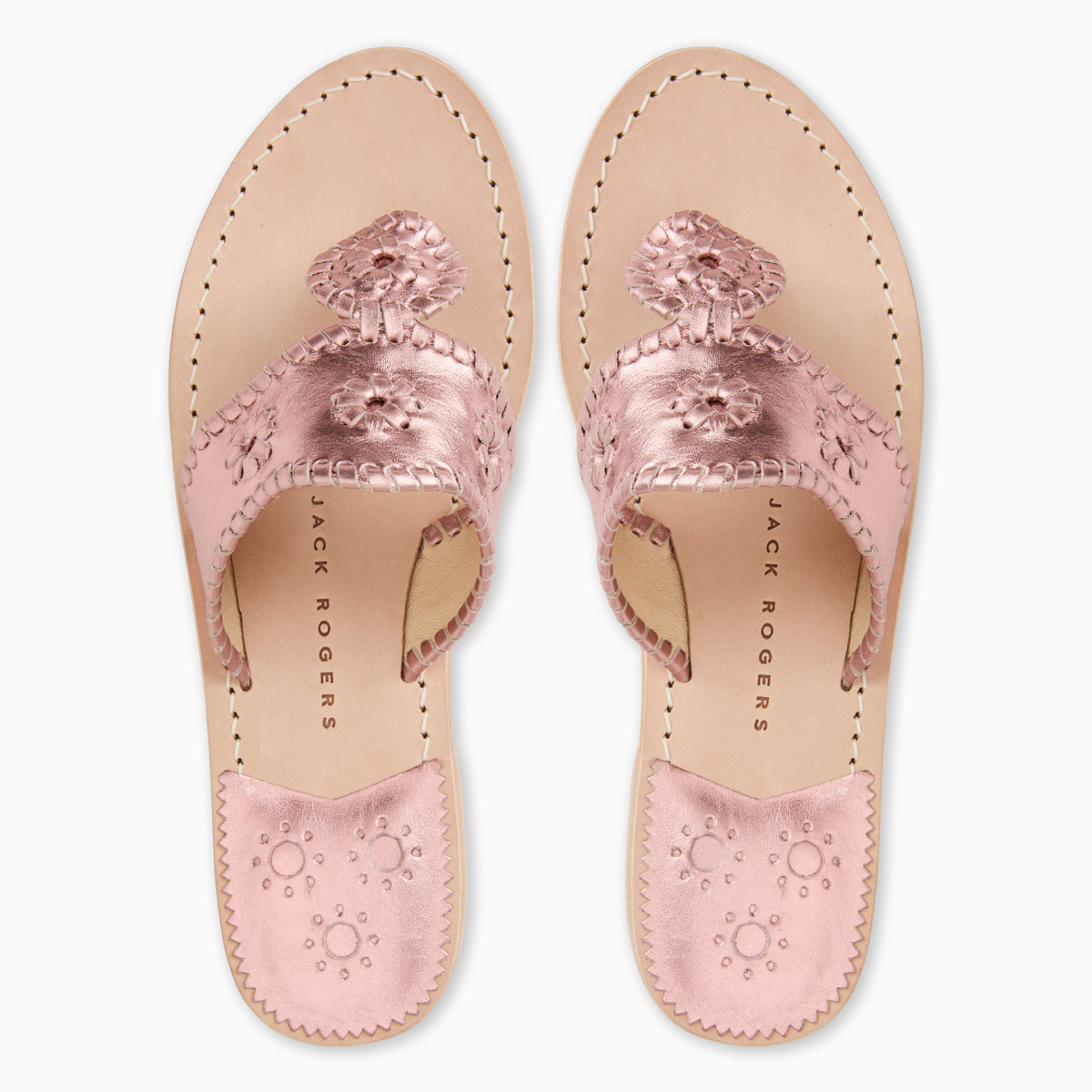 Jack Rogers - Original Jacks Wide Sandal - Metallic Rose Quartz - view 3