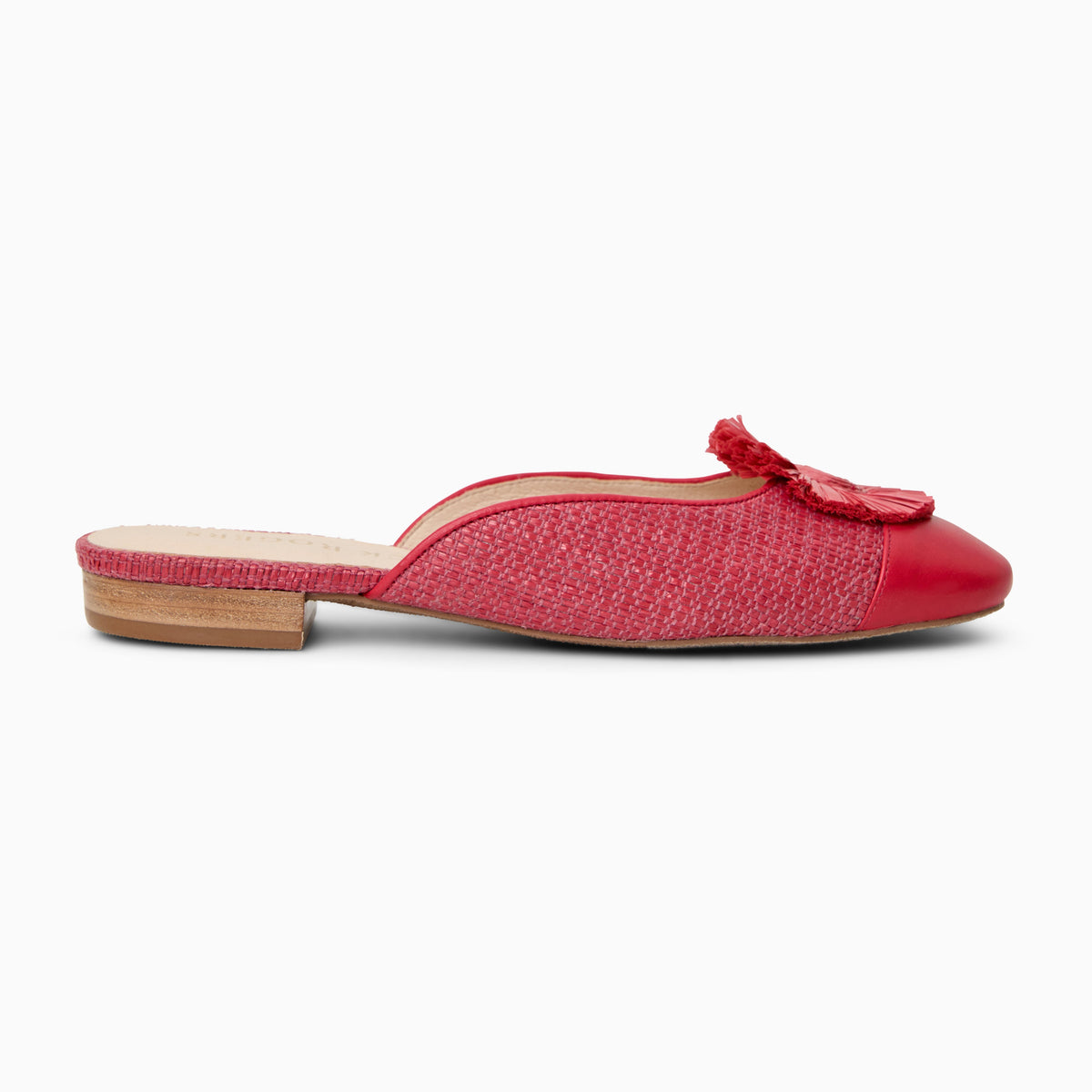 Jack Rogers - Tinsley Cap Toe Mule - FIRE RED/ FIRE RED - view 2