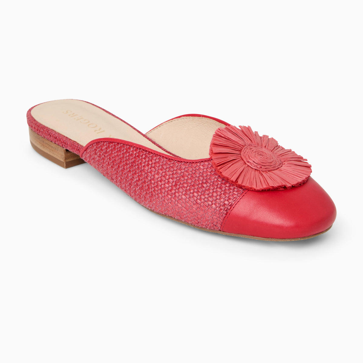 Jack Rogers - Tinsley Cap Toe Mule - FIRE RED/ FIRE RED - view 1