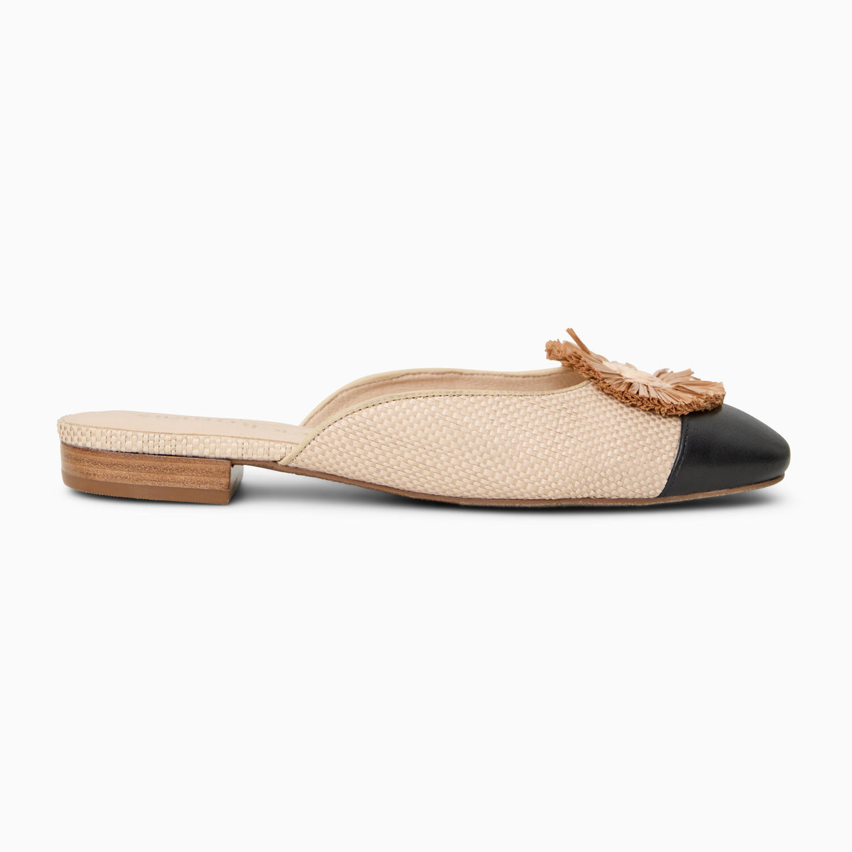 Jack Rogers - Tinsley Cap Toe Mule - NATURAL/ BLACK - view 2