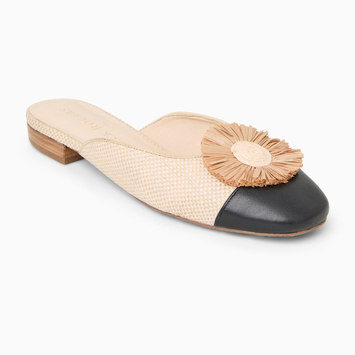 Jack Rogers - Tinsley Cap Toe Mule - NATURAL/ BLACK - view 1
