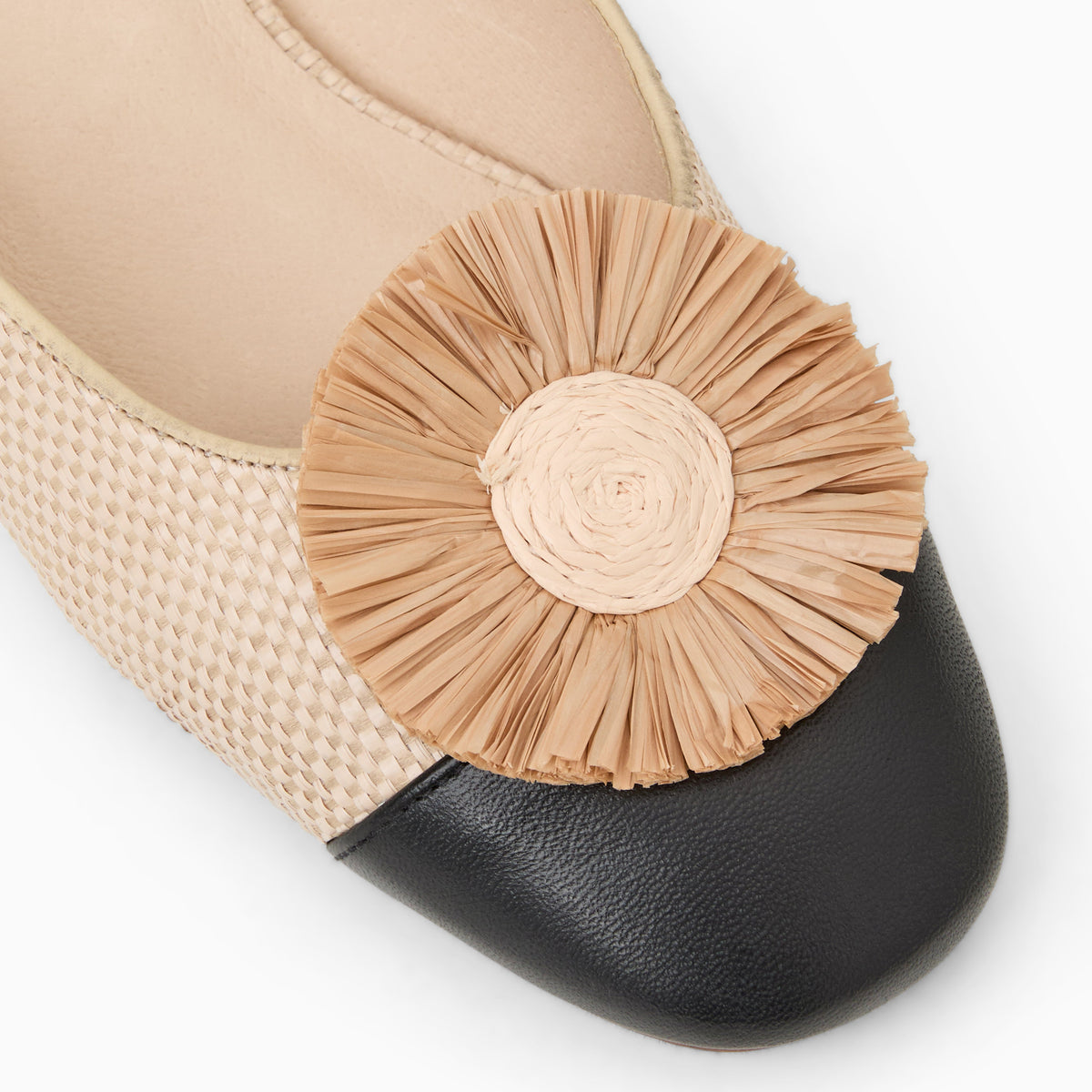 Jack Rogers - Tinsley Cap Toe Mule - NATURAL/ BLACK - view 6