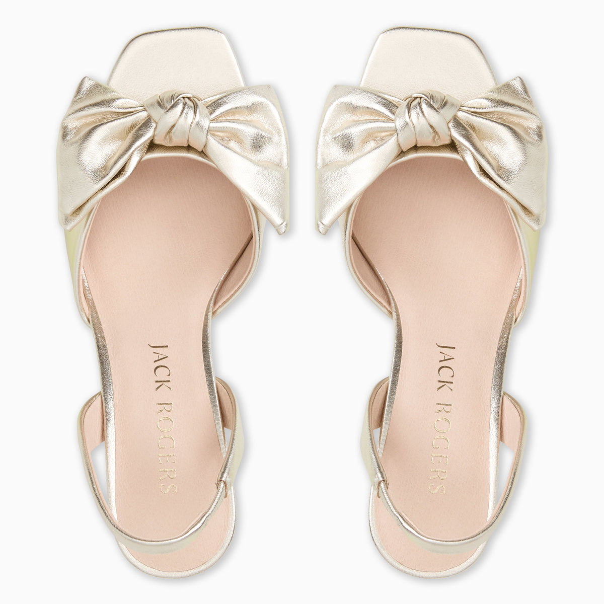 Jack Rogers - Eloise Bow Heel - Metallic Platinum - view 3