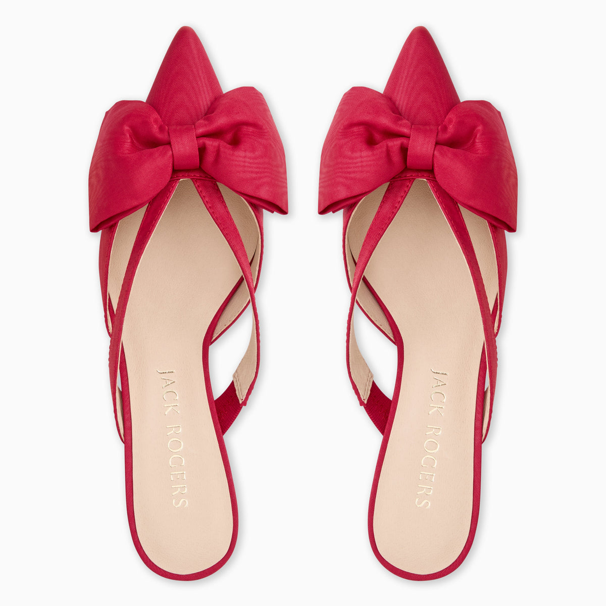 Jack Rogers - Cynthia Bow Mule - Carmine Red - view 3