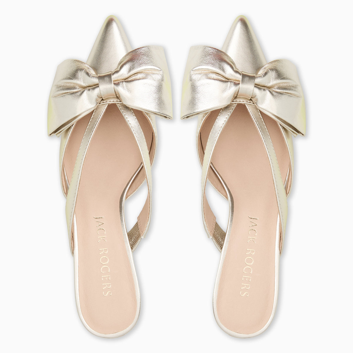 Jack Rogers - Cynthia Bow Mule - Metallic Platinum - view 3