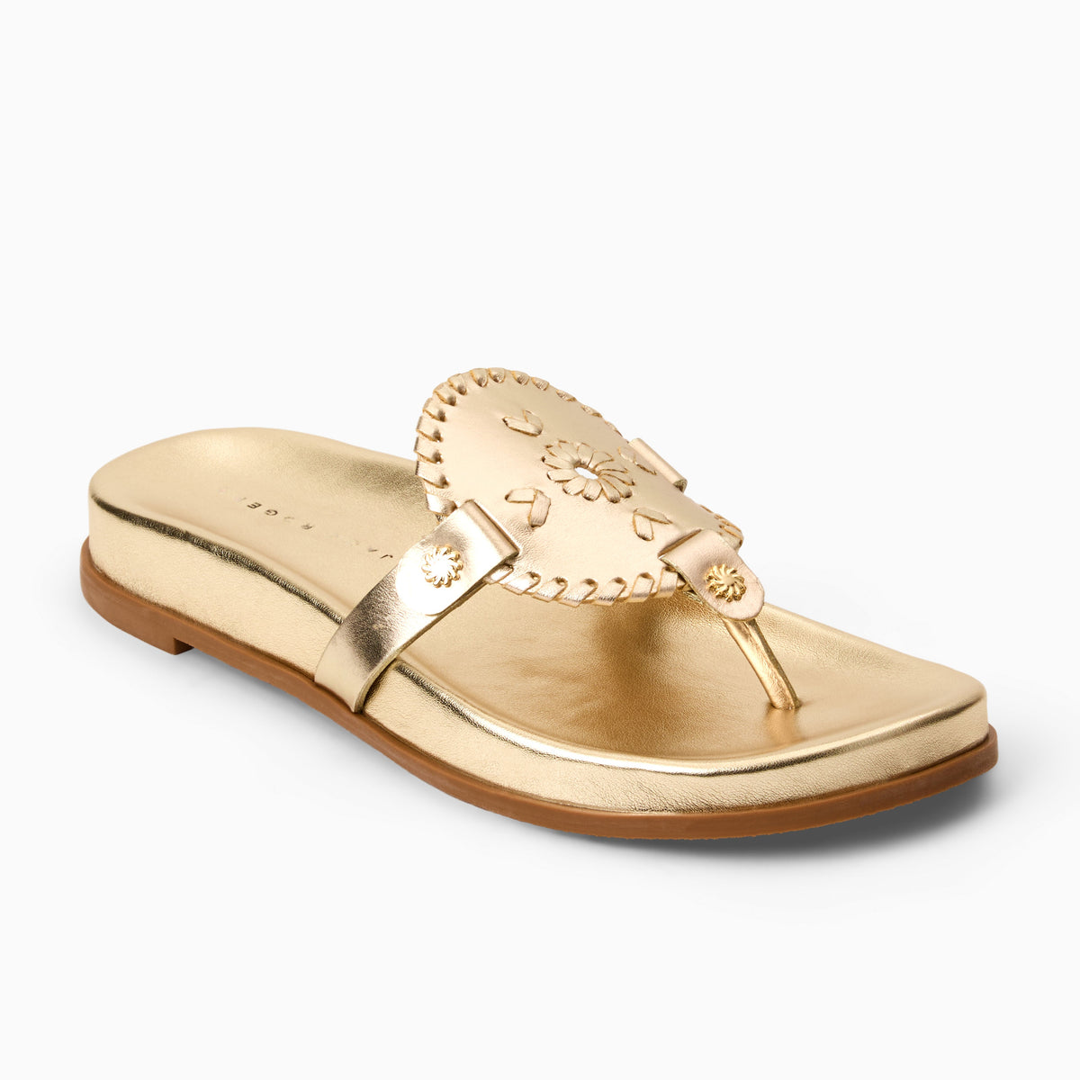 Collins Comfort Sandal in Metallic Platinum, product view 1