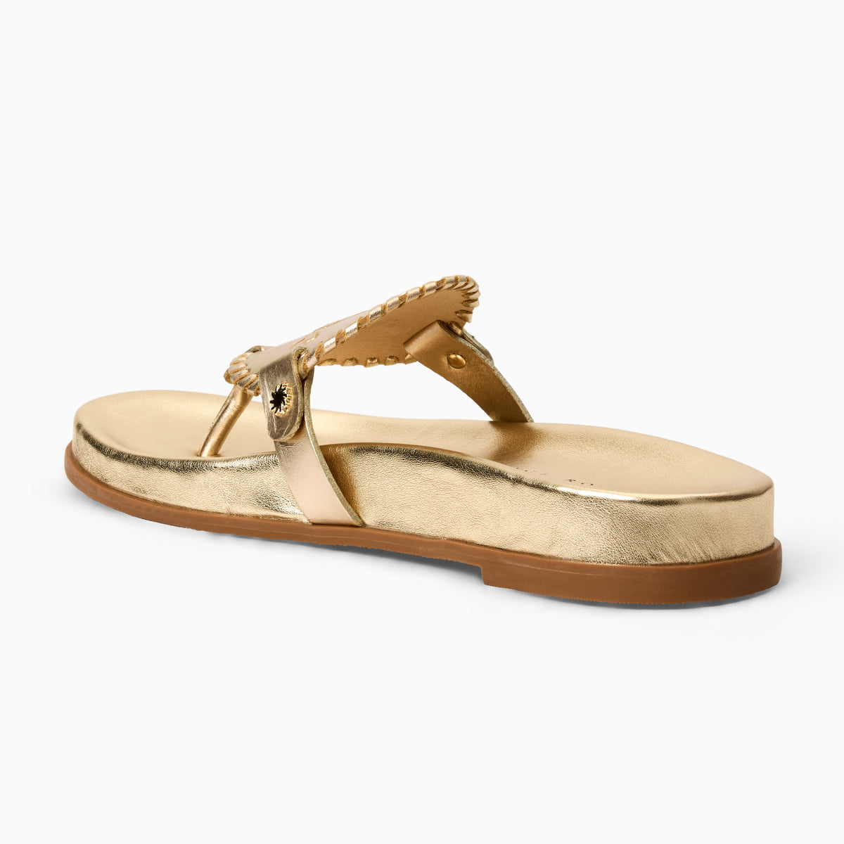 Collins Comfort Sandal in Metallic Platinum, product view 4