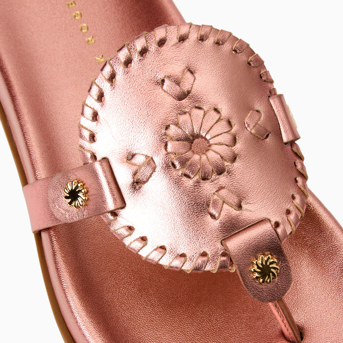 Collins Comfort Sandal in Metallic Rose Quartz, product view 6