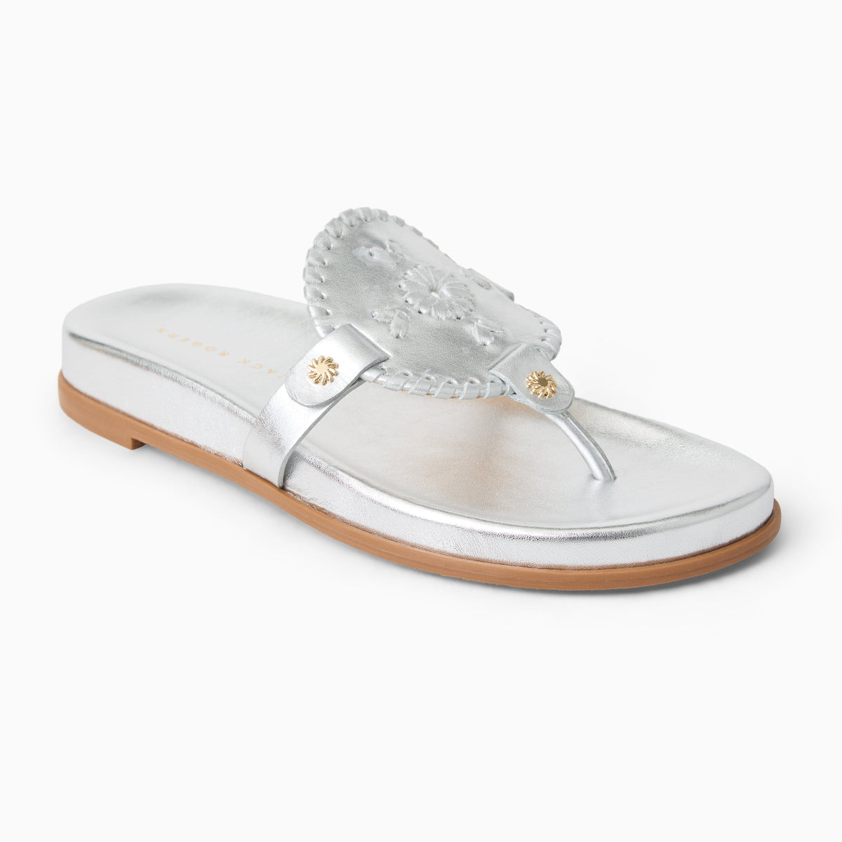 Collins Comfort Sandal in Metallic Silver, product view 1