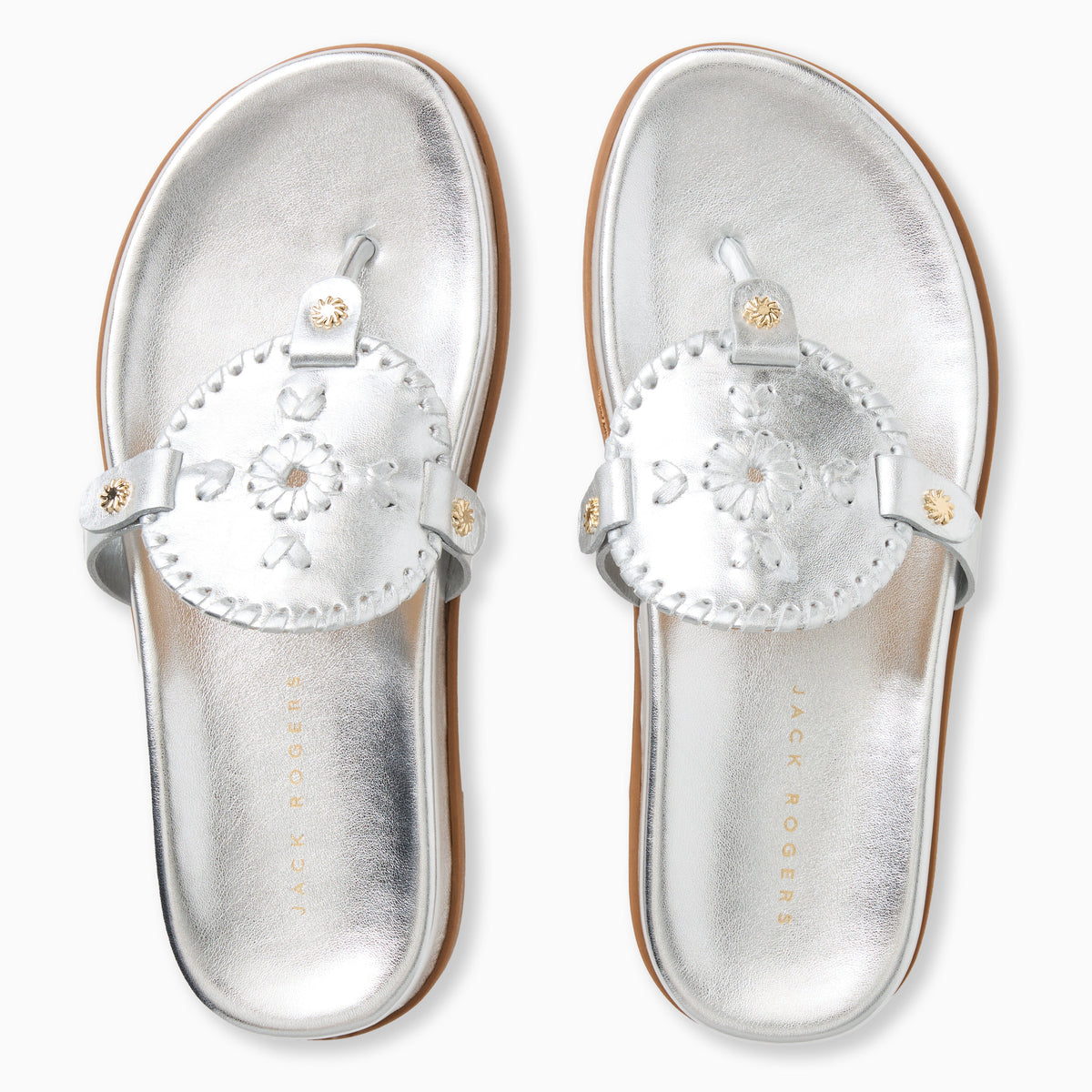 Collins Comfort Sandal in Metallic Silver, product view 3