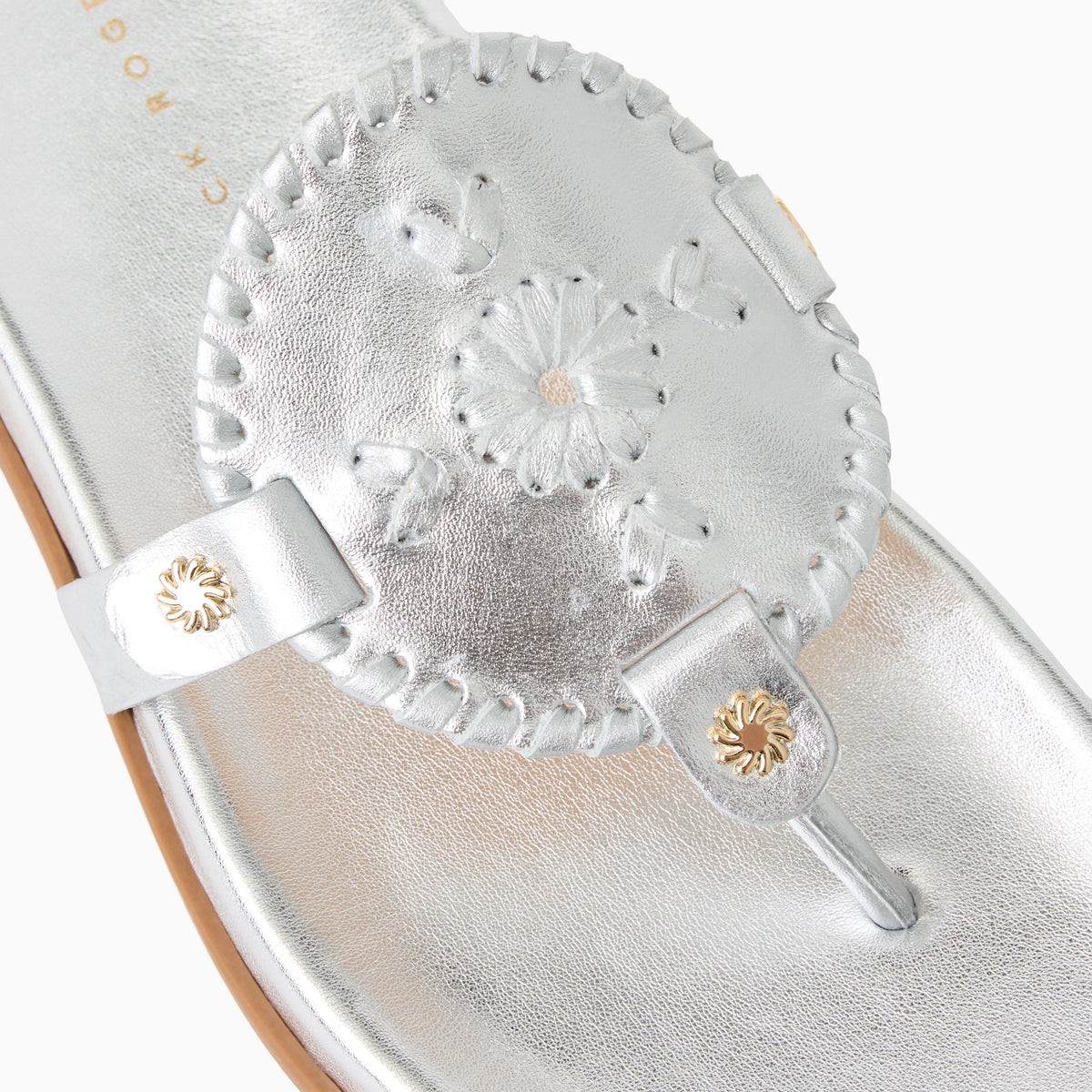 Collins Comfort Sandal in Metallic Silver, product view 6