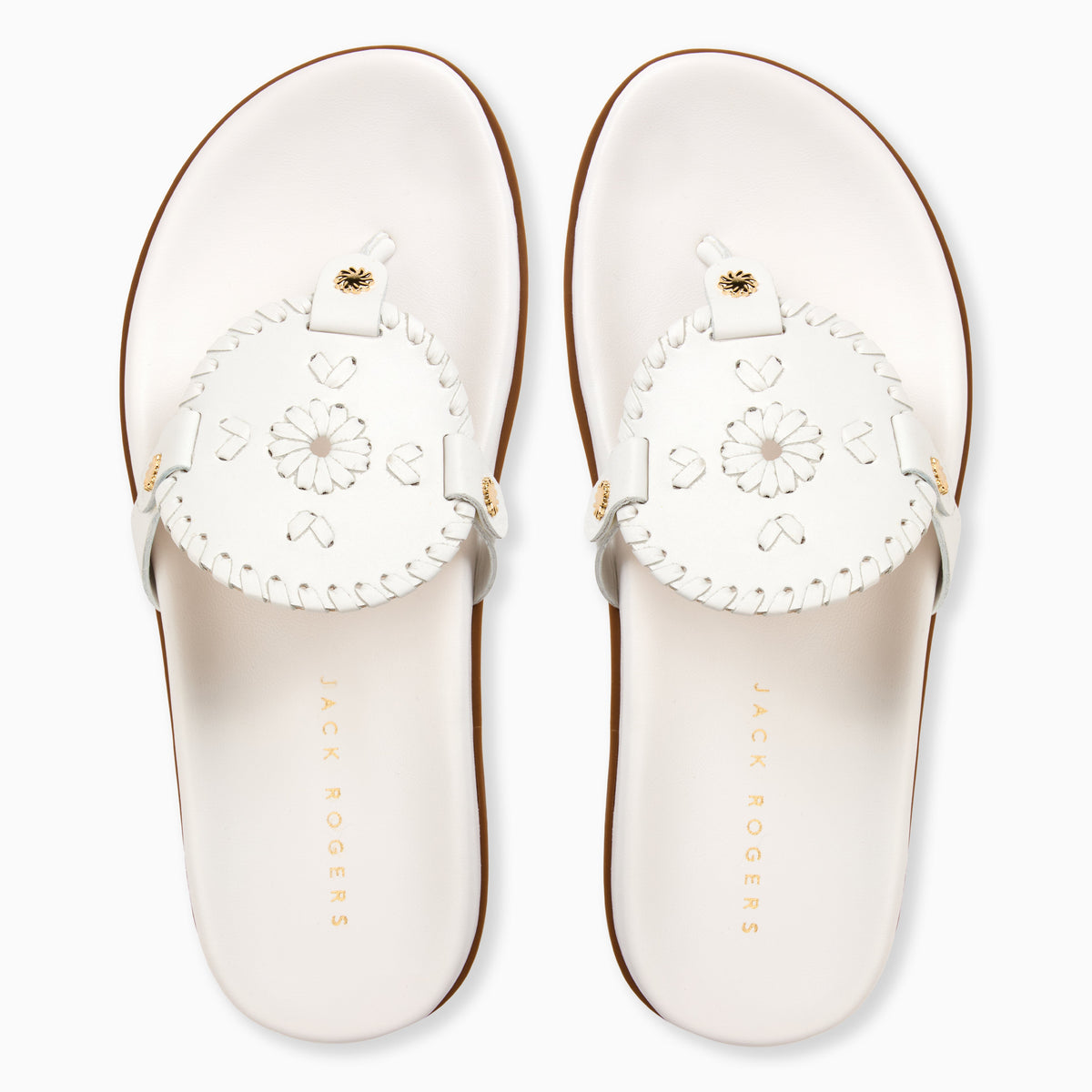 Collins Comfort Sandal in White, product view 3