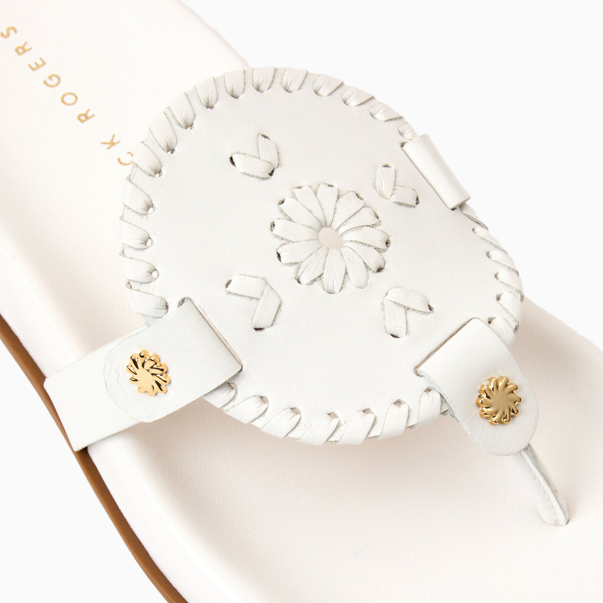 Collins Comfort Sandal in White, product view 6
