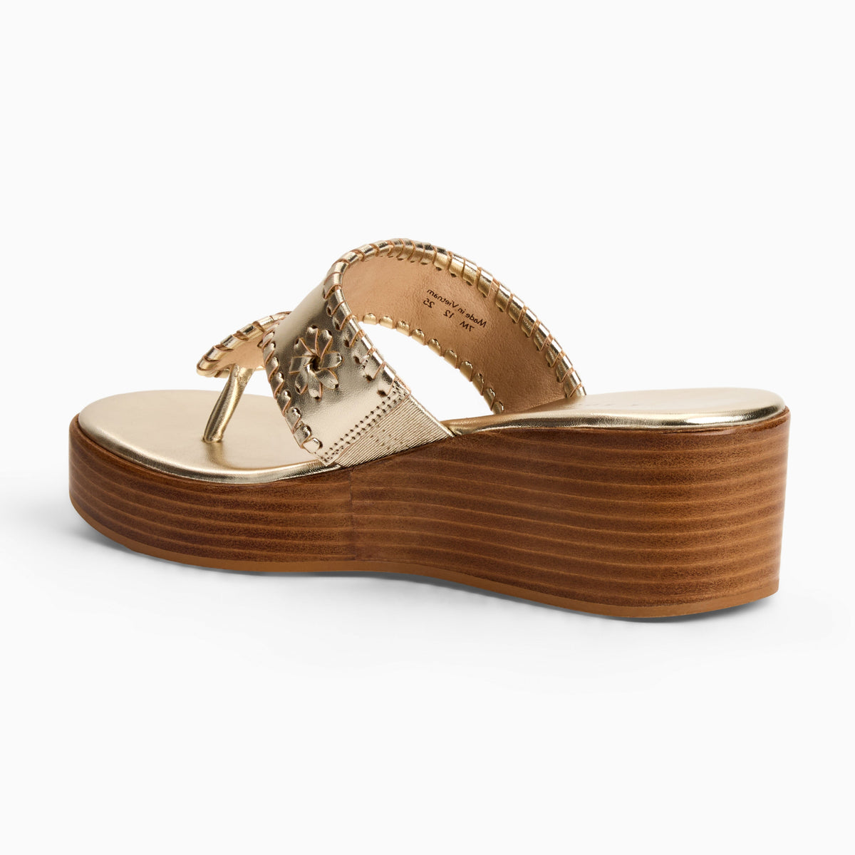 Jack Rogers - Jacks Wedge - Metallic Platinum - view 4