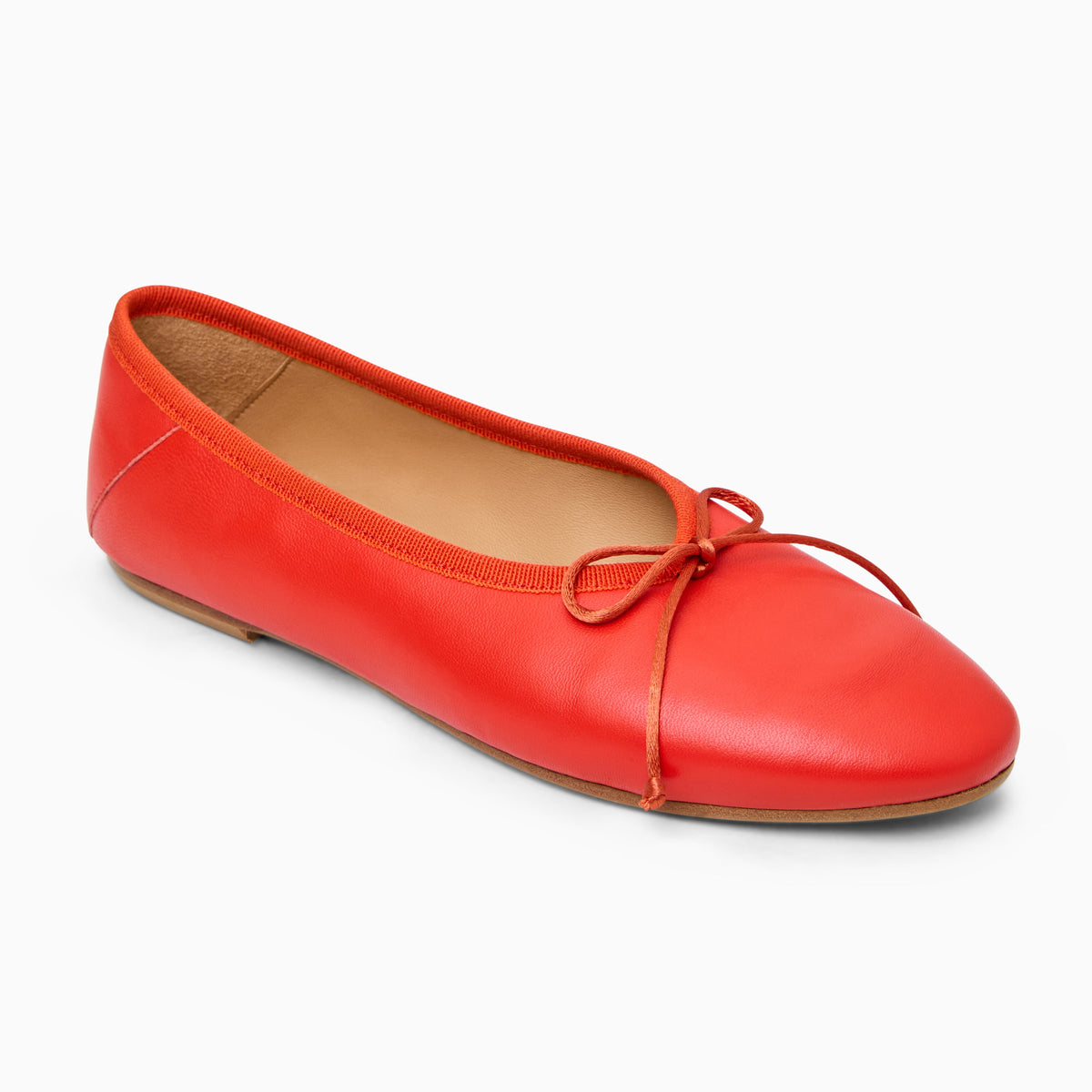 Jack Rogers - Carlotta Italian Leather Flat - Coral - view 1