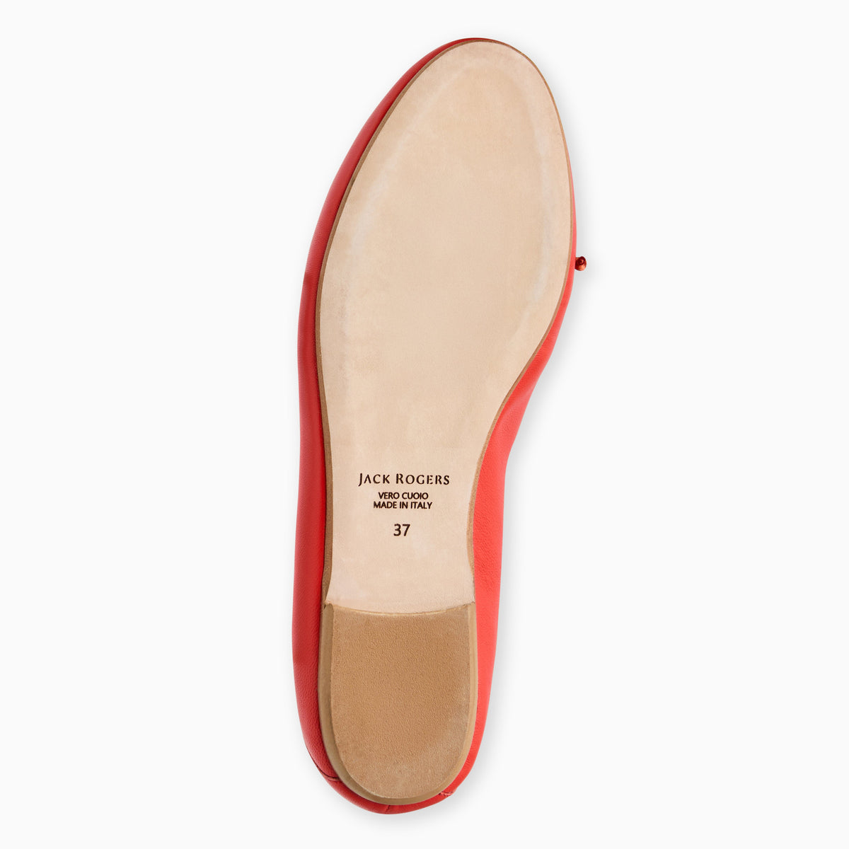 Jack Rogers - Carlotta Italian Leather Flat - Coral - view 6