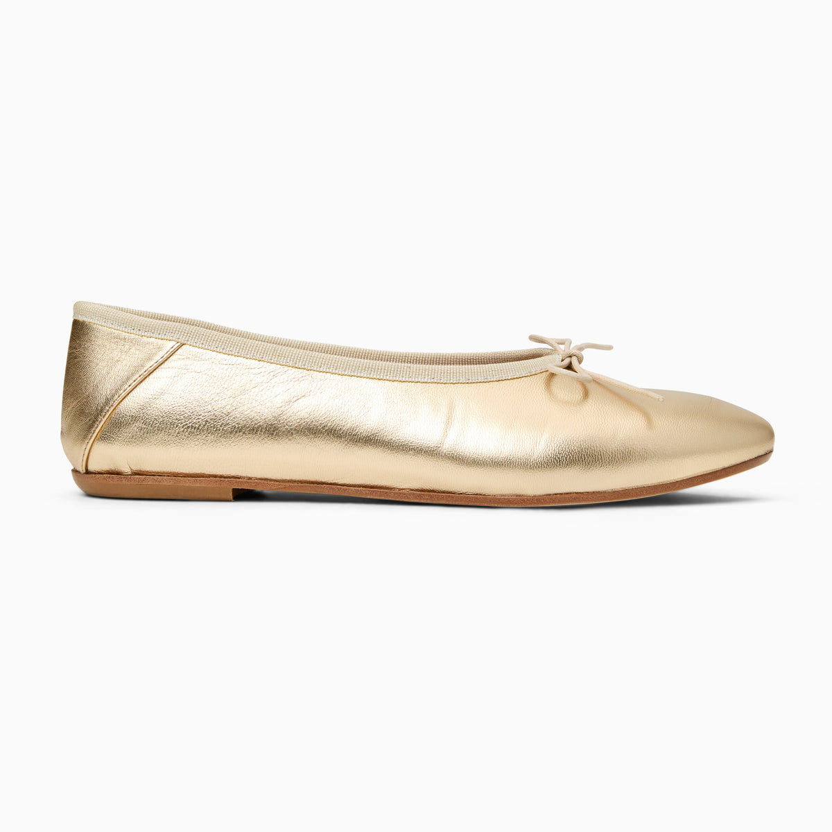 Jack Rogers - Carlotta Italian Leather Flat - Metallic Platinum - view 3