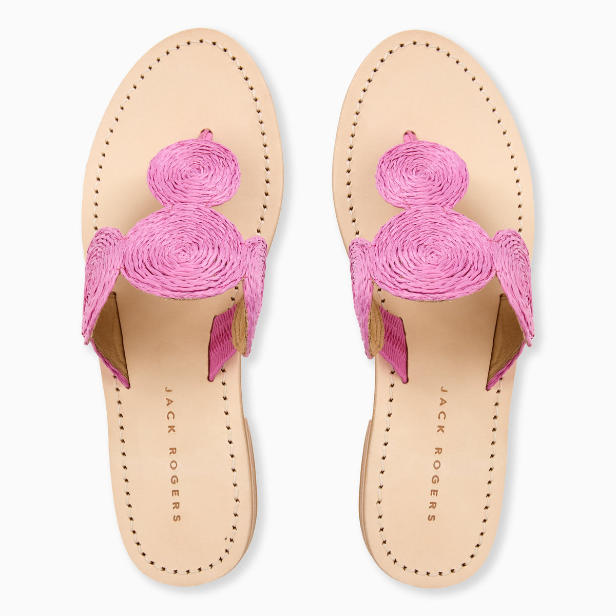 Jack Rogers - Margo Raffia Sandal - Pink - view 3