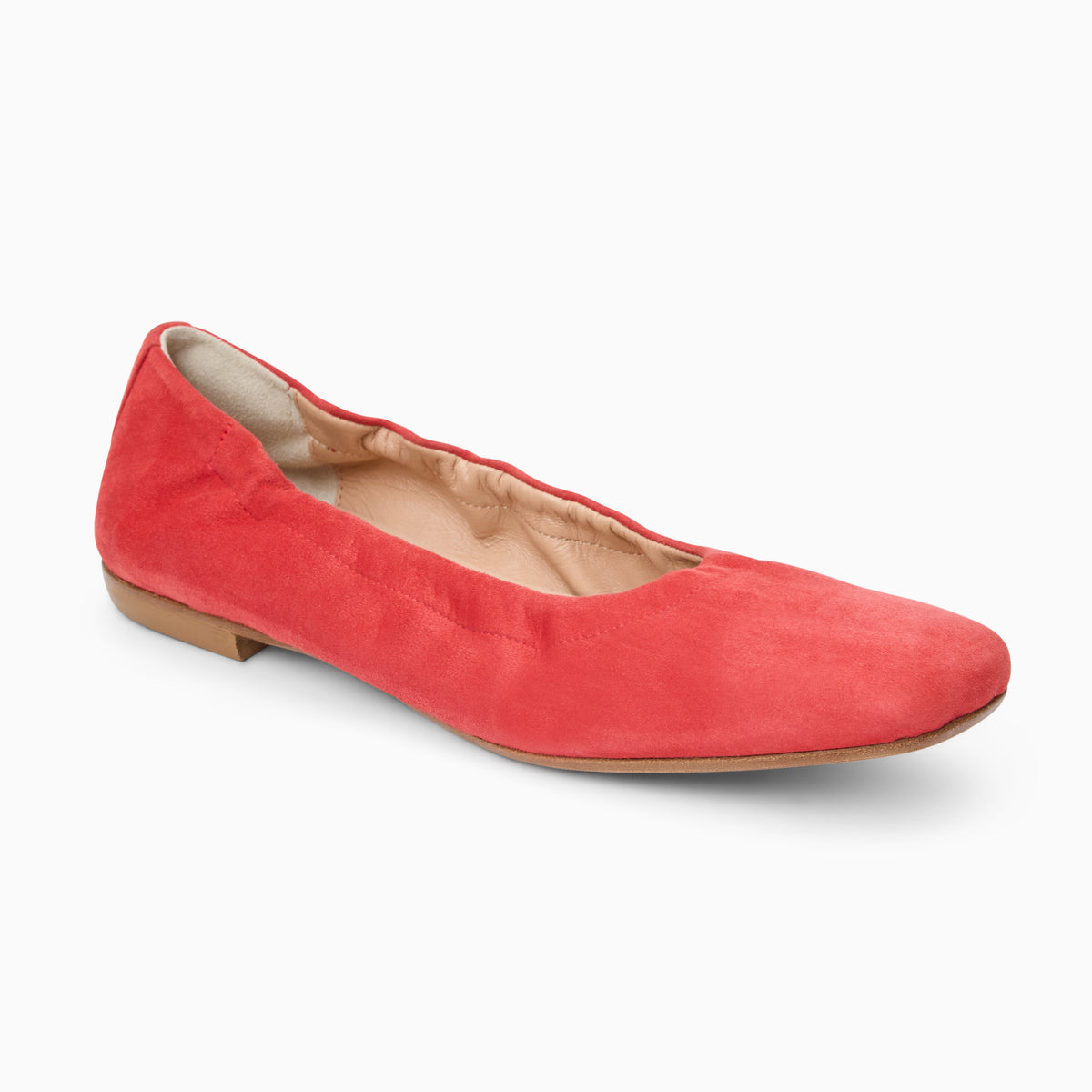Jack Rogers - Santa Maria Italian Suede Flat - Suede Coral - view 1