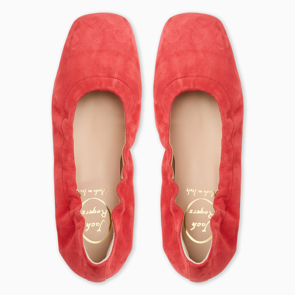 Jack Rogers - Santa Maria Italian Suede Flat - Suede Coral - view 3