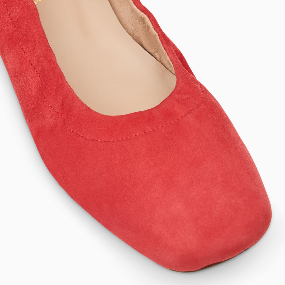 Jack Rogers - Santa Maria Italian Suede Flat - Suede Coral - view 6