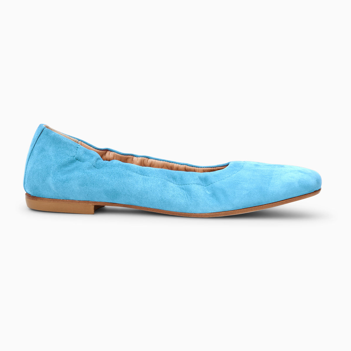 Jack Rogers - Santa Maria Italian Suede Flat - Suede Dusty Blue - view 3