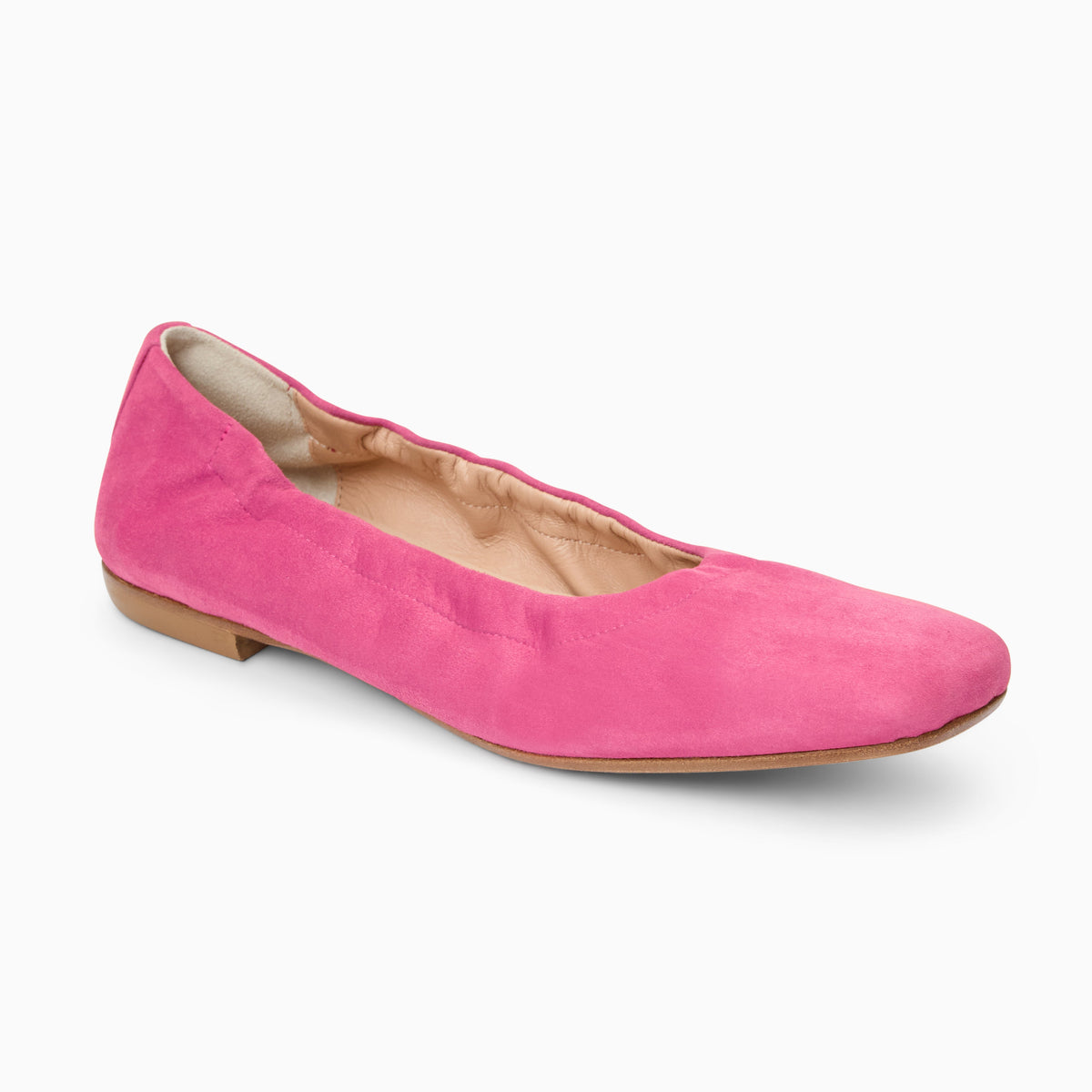 Jack Rogers - Santa Maria Italian Suede Flat - Suede Fuchsia - view 1