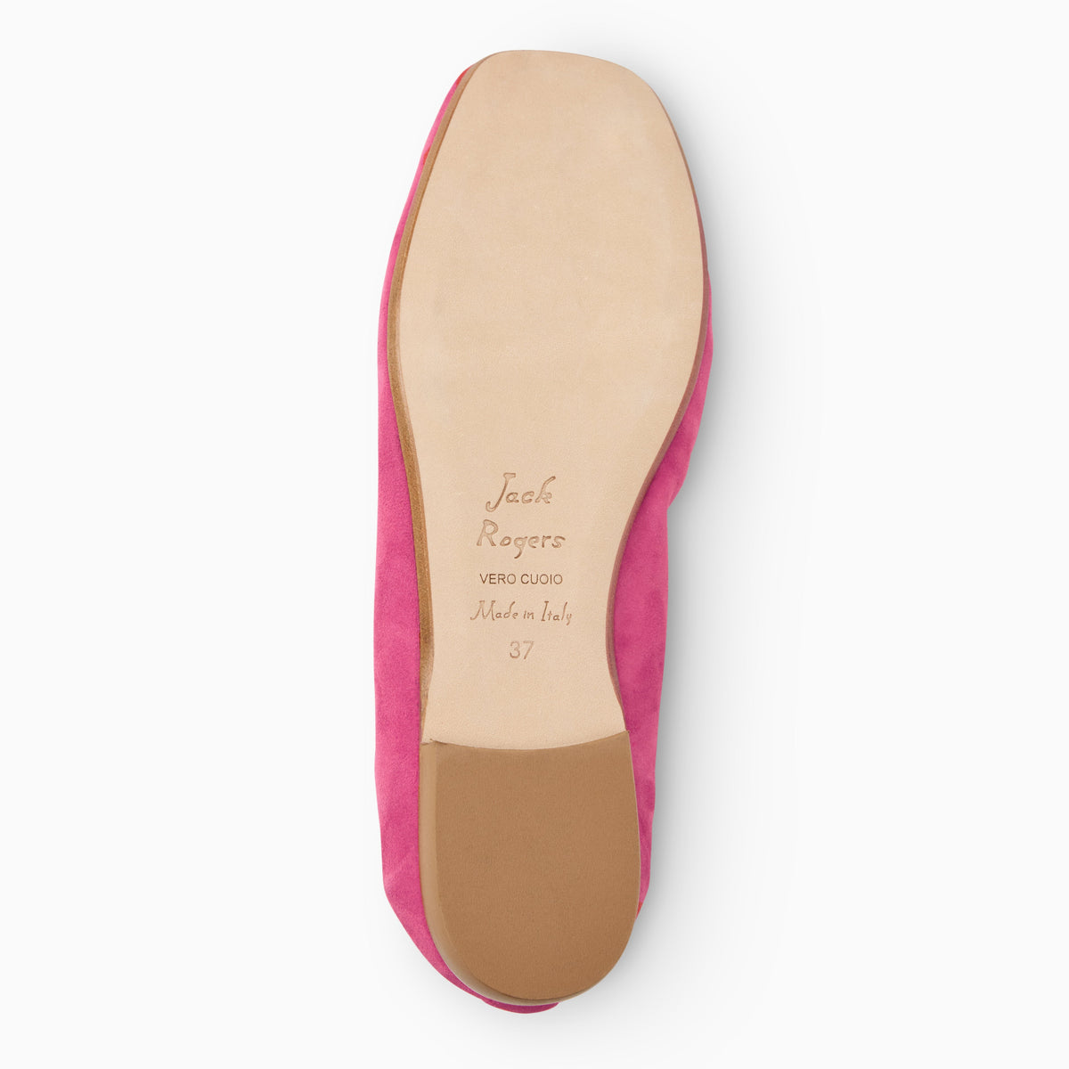 Jack Rogers - Santa Maria Italian Suede Flat - Suede Fuchsia - view 6