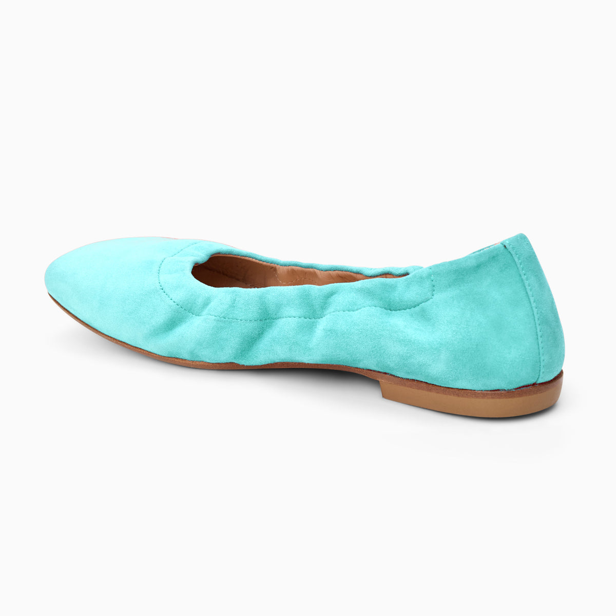 Jack Rogers - Santa Maria Italian Suede Flat - Suede Light Turquoise - view 4