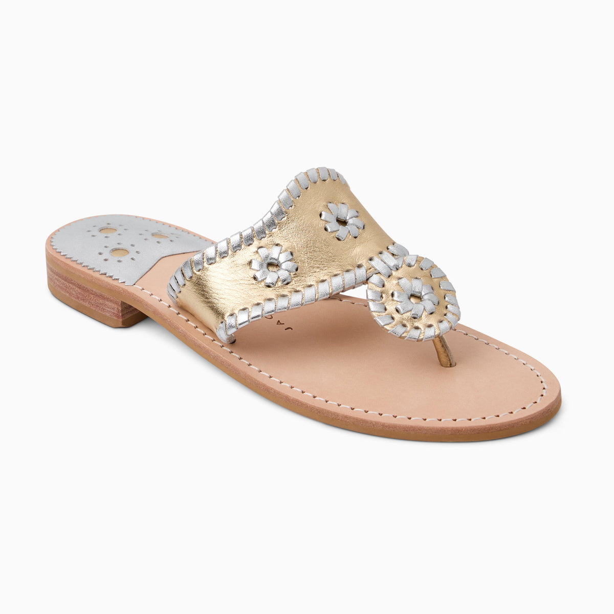 Original Jacks Sandal in Metallic Platinum Silver, product view 1