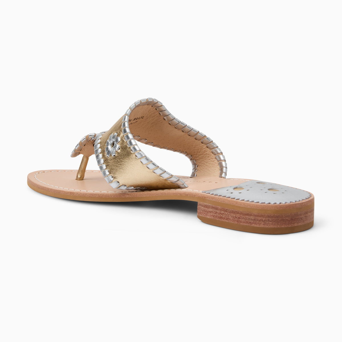 Original Jacks Sandal in Metallic Platinum Silver, product view 4