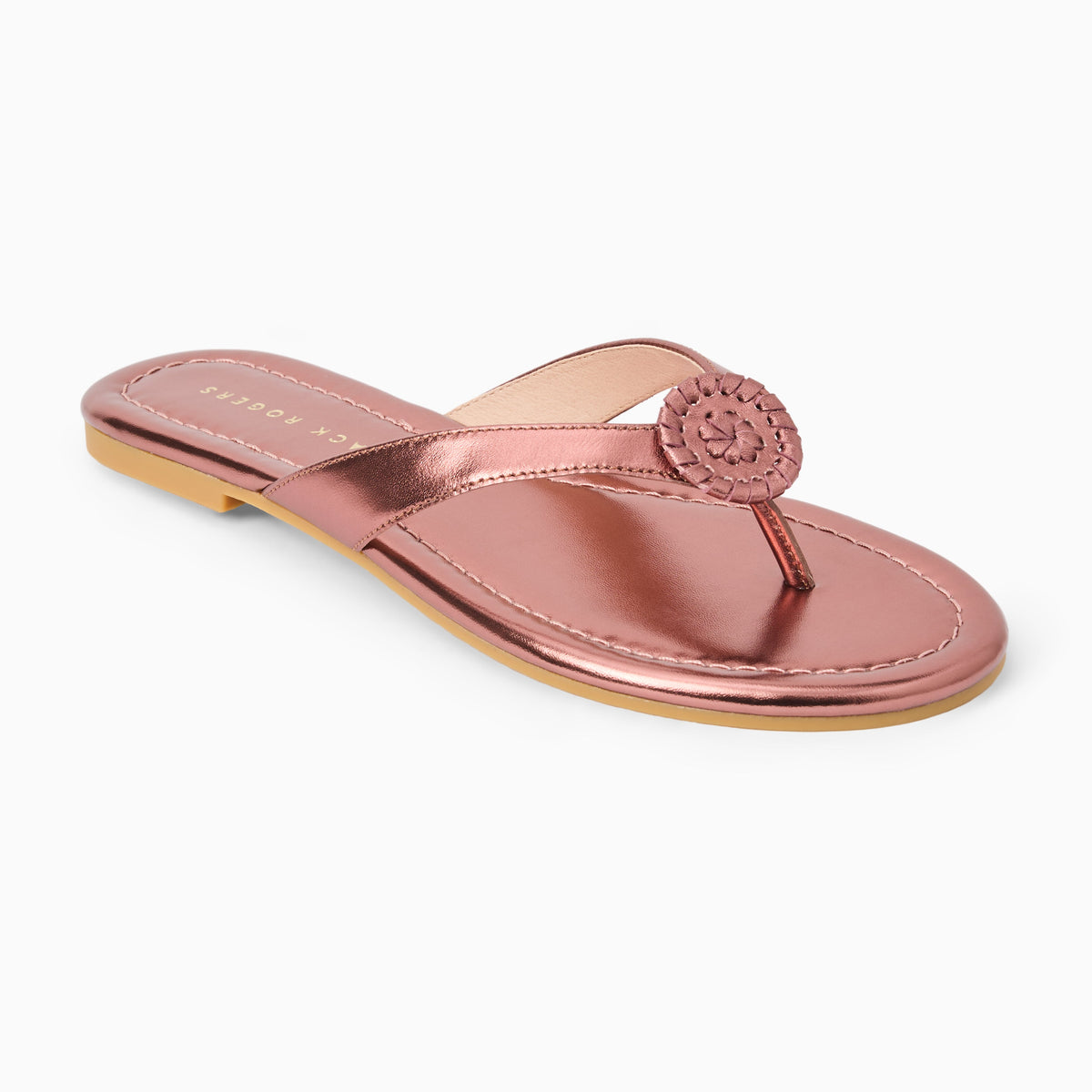 Jack Rogers - Roxy Flip Flop - Metallic Rose Quartz - view 1