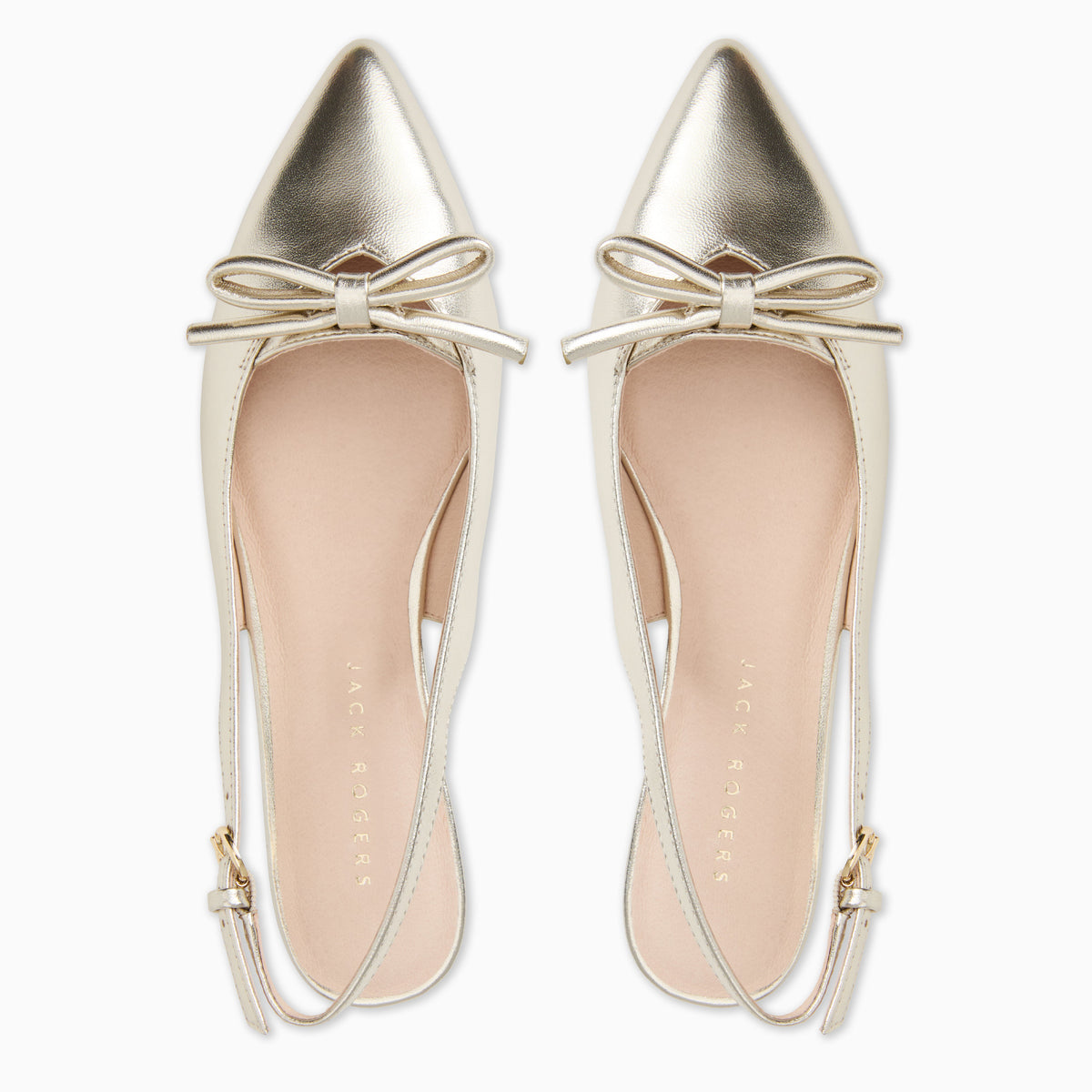 Jack Rogers - Lennox Sling Flat - Metallic Platinum - view 3