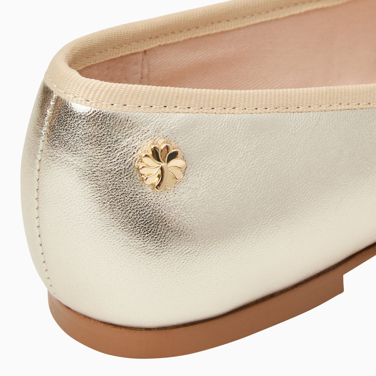 Jack Rogers - Bettie Ballet Flat - Metallic Platinum - view 6