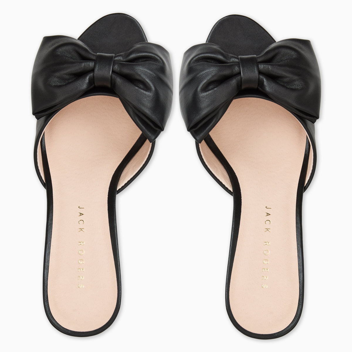 Jack Rogers - Lola Bow Mid Heel - Black - view 3