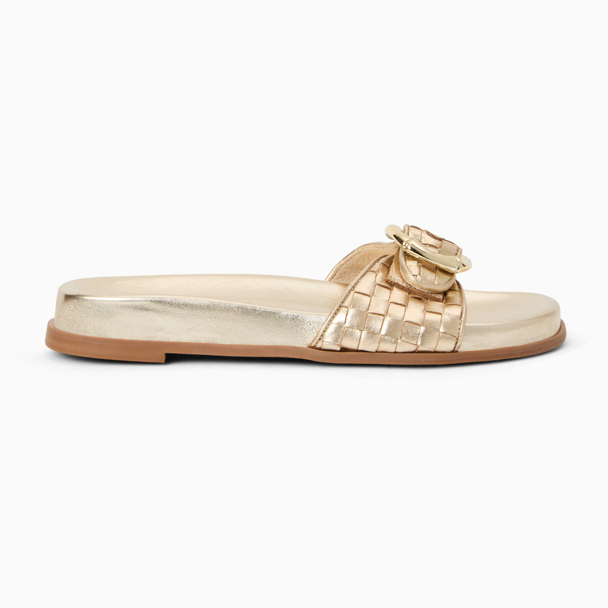 Jack Rogers - Essex Slide - Metallic Platinum - view 2