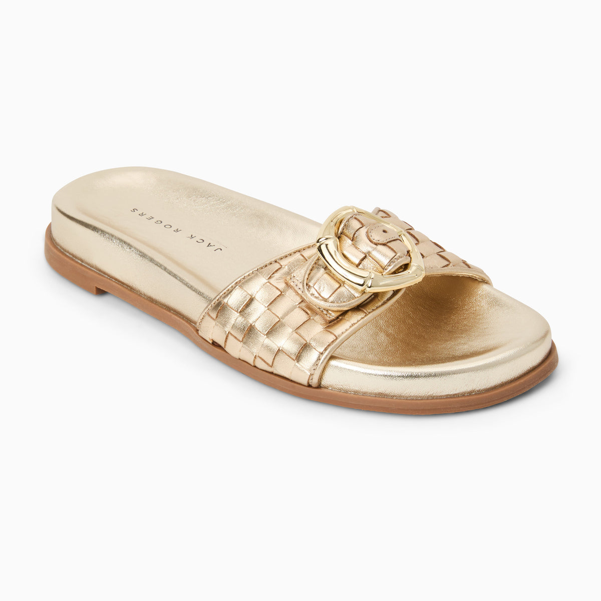 Jack Rogers - Essex Slide - Metallic Platinum - view 1
