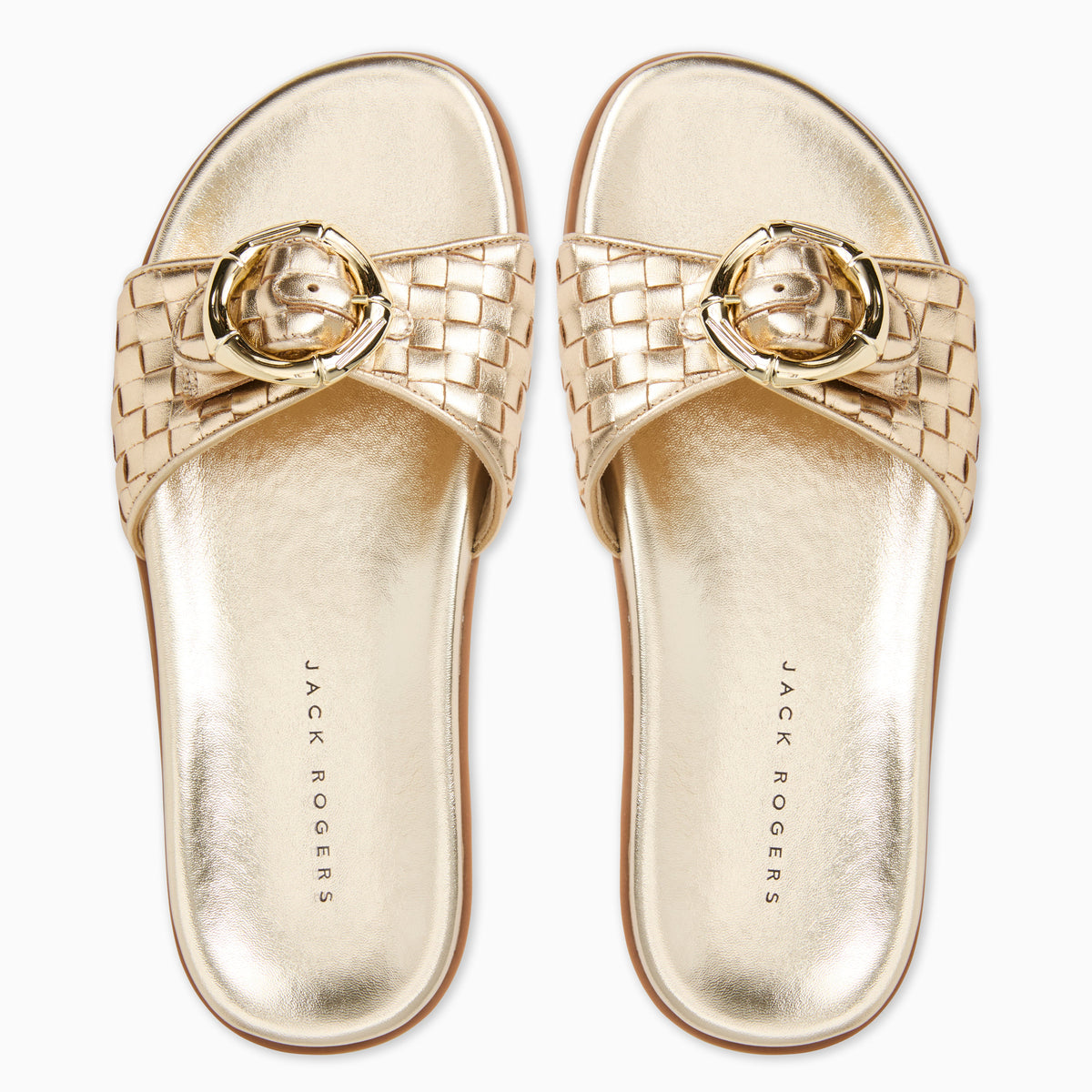 Jack Rogers - Essex Slide - Metallic Platinum - view 3