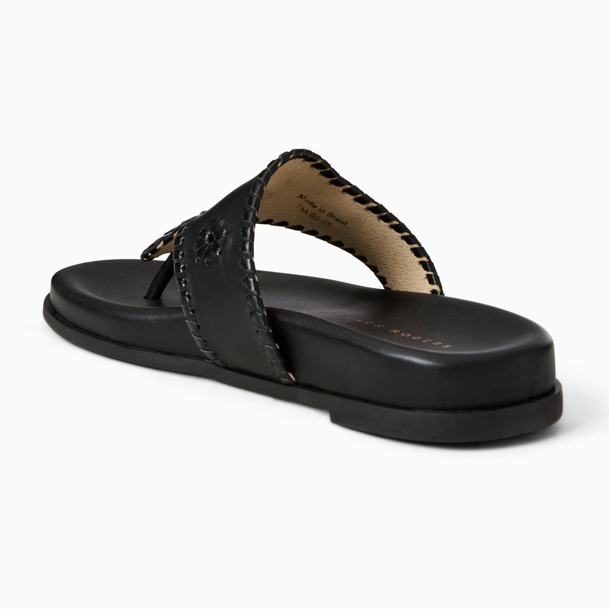 Jacks Comfort Sandal in Black, product view 4
