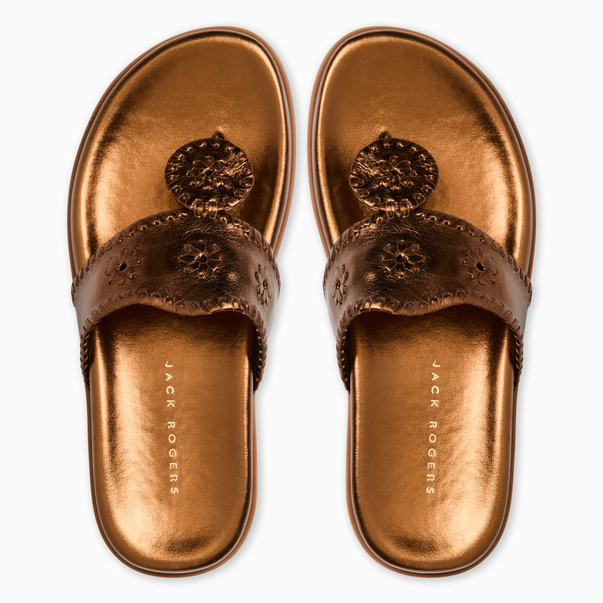 Jacks Comfort Sandal in Metallic Bronze, product view 3