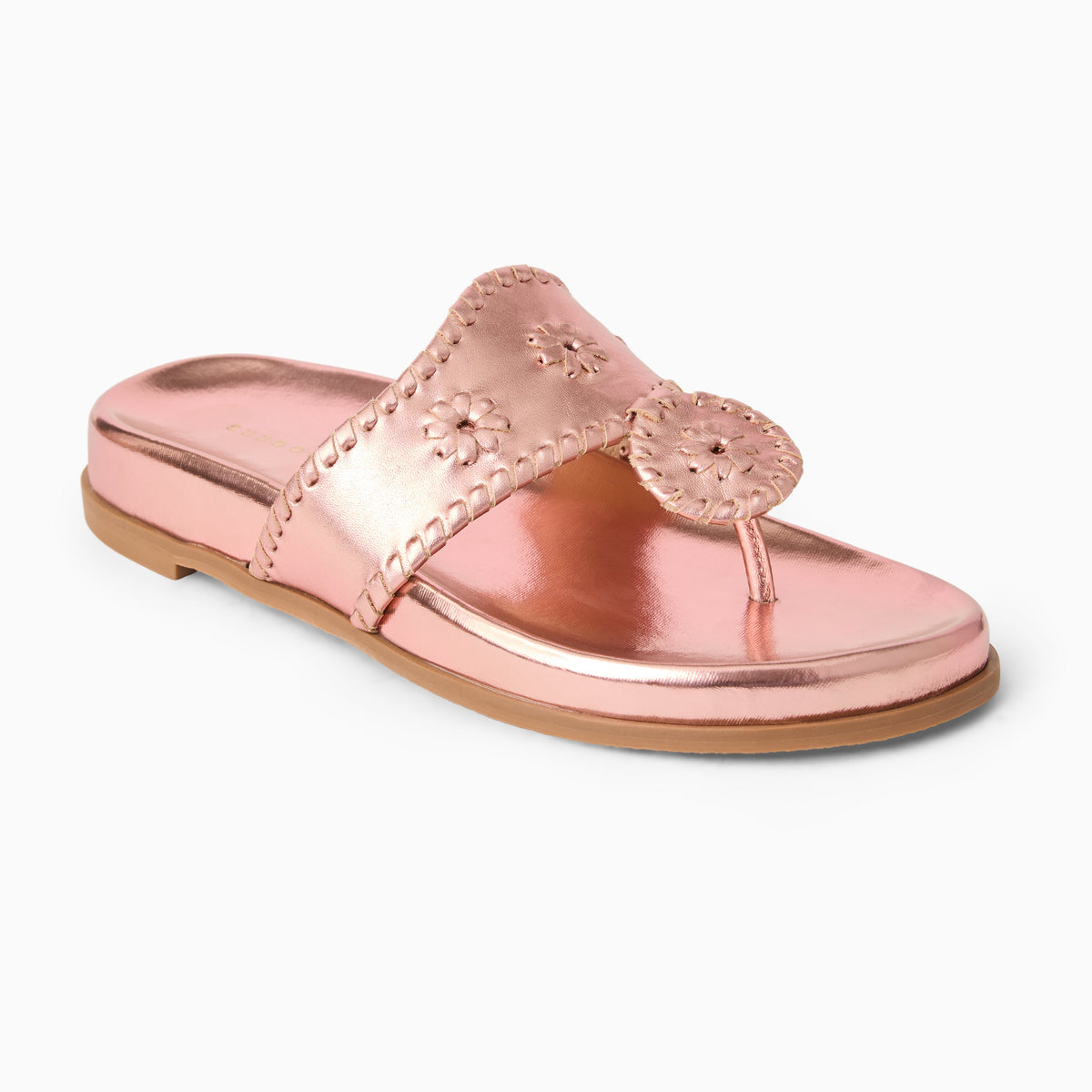 Jacks Comfort Sandal in Metallic Rose Quartz, product view 1