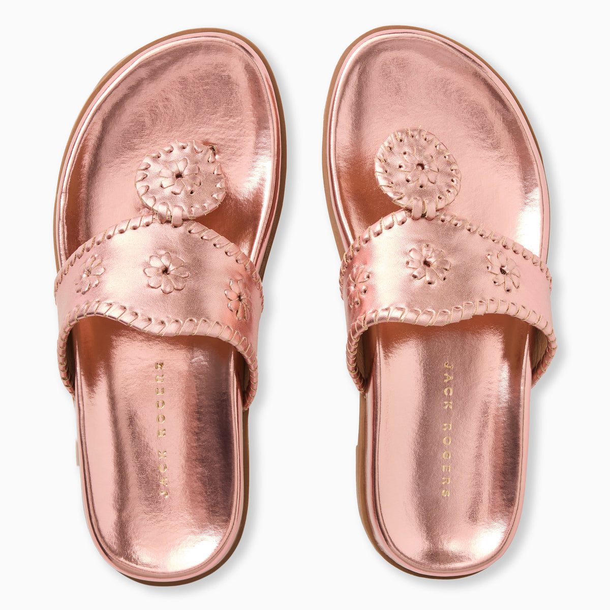 Jacks Comfort Sandal in Metallic Rose Quartz, product view 3
