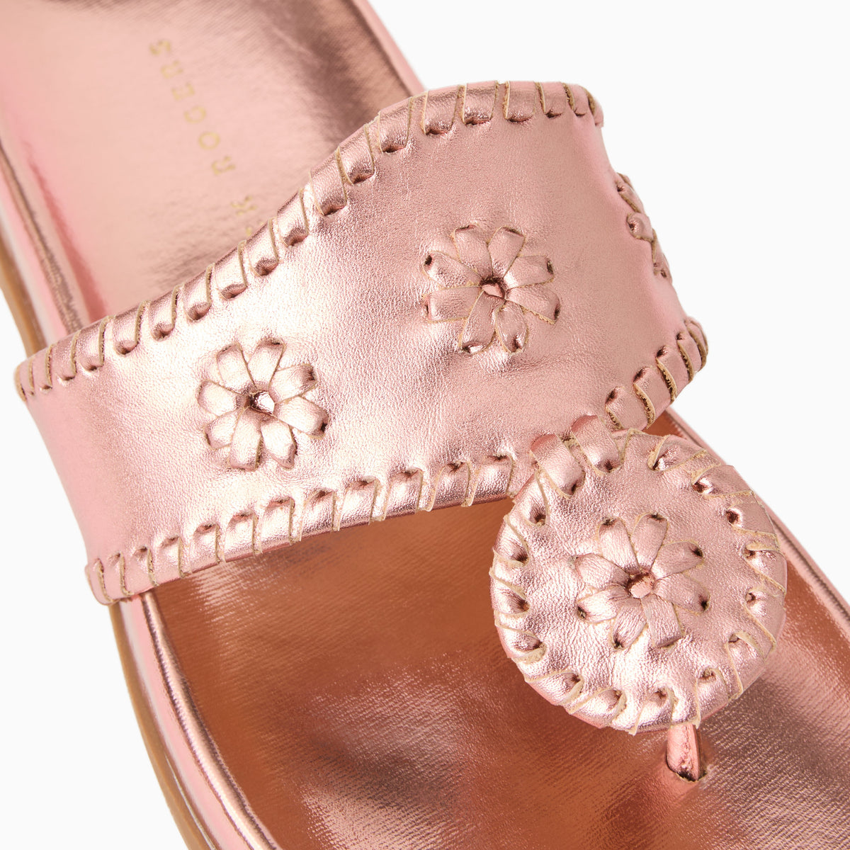 Jacks Comfort Sandal in Metallic Rose Quartz, product view 6