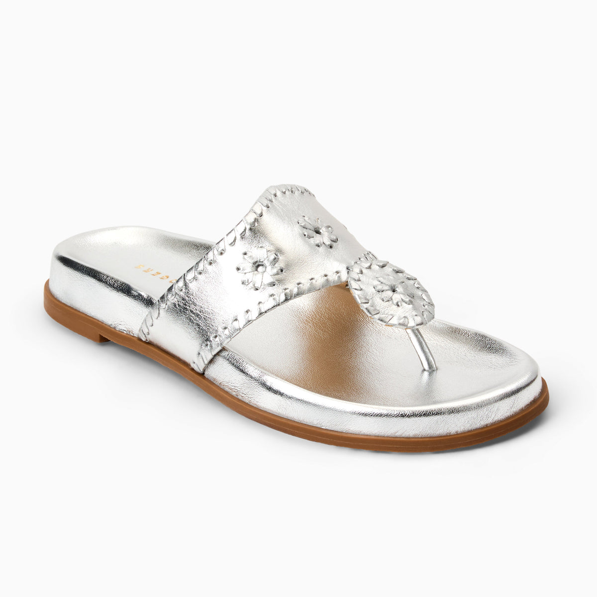Jacks Comfort Sandal in Metallic Silver, product view 1
