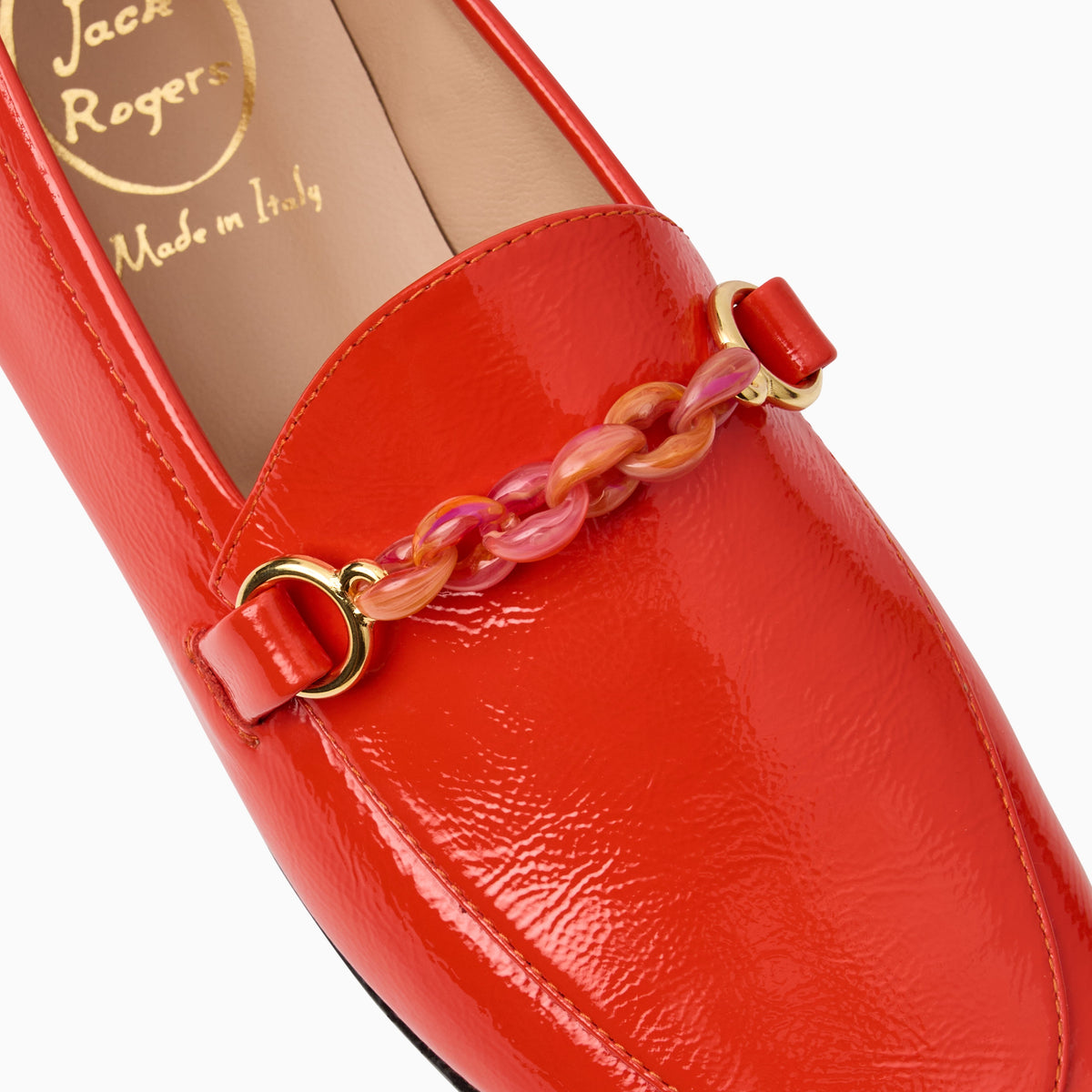 Jack Rogers - Laurito Italian Leather Loafer - Coral - view 7